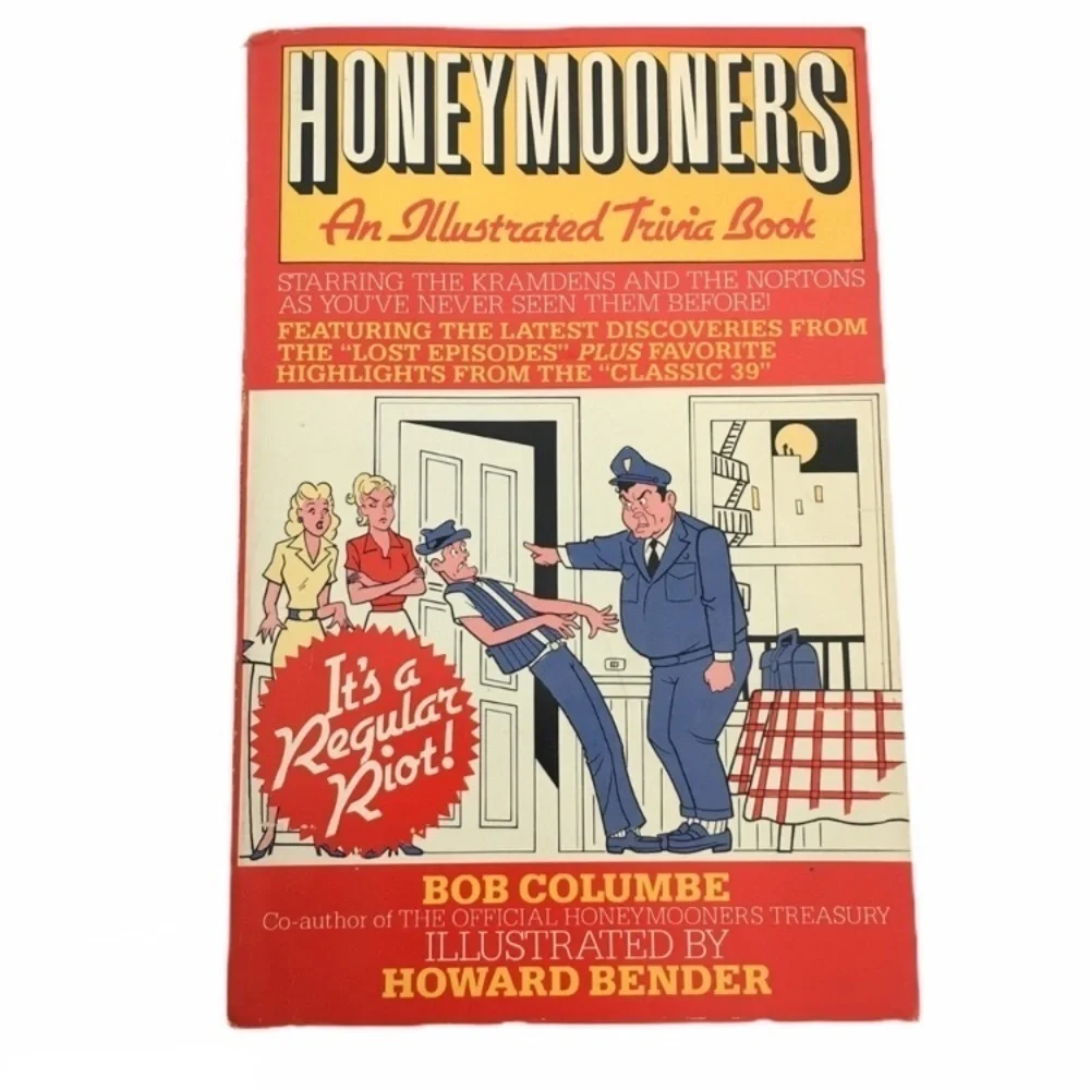 VINTAGE Honeymooners An Illustrated Trivia Book Bob Colombe Comic Retro Game Fun